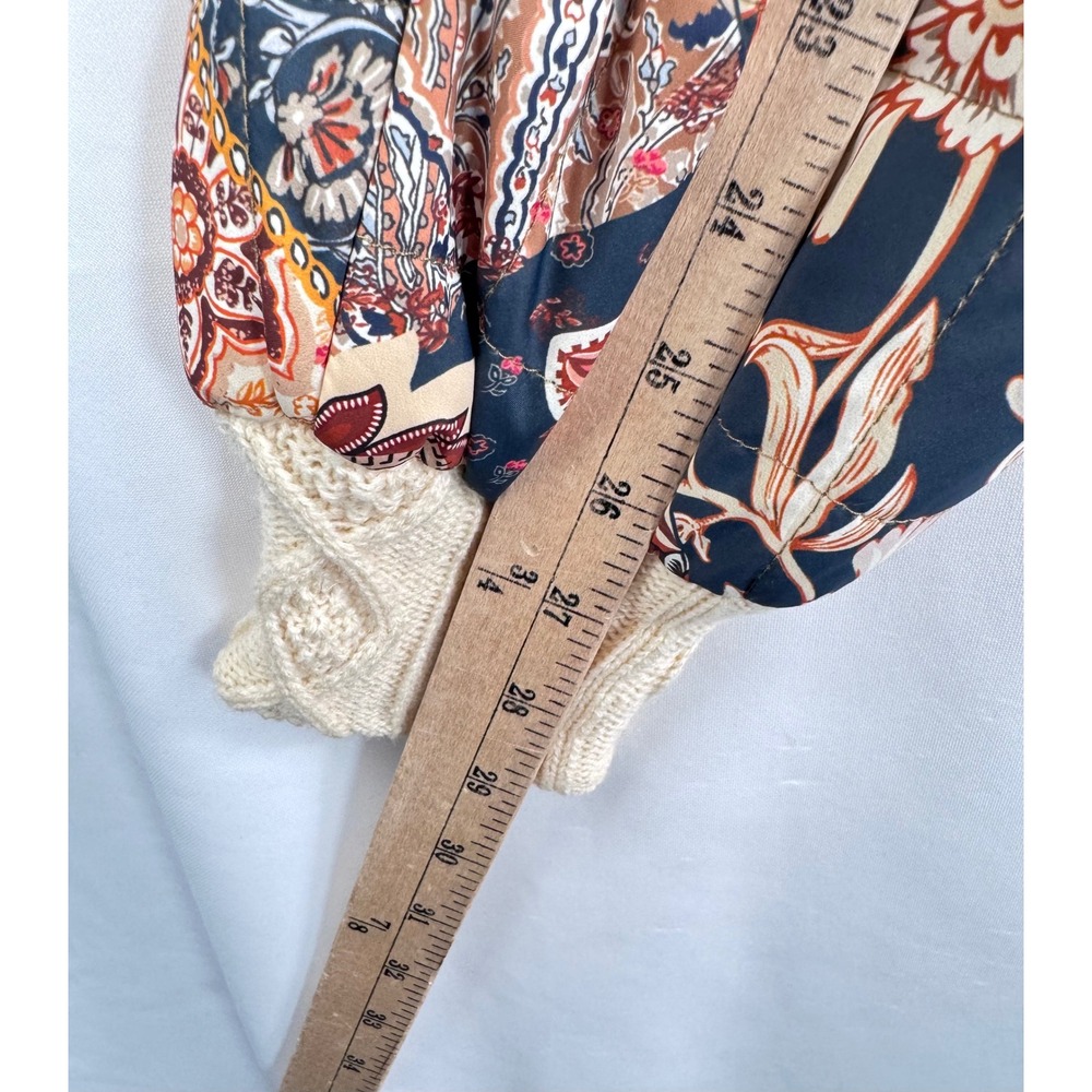 House of Harlow 1960 Quilted Patchwork shrug Bolero Jacket boho paisley sz OS - Picture 7 of 7